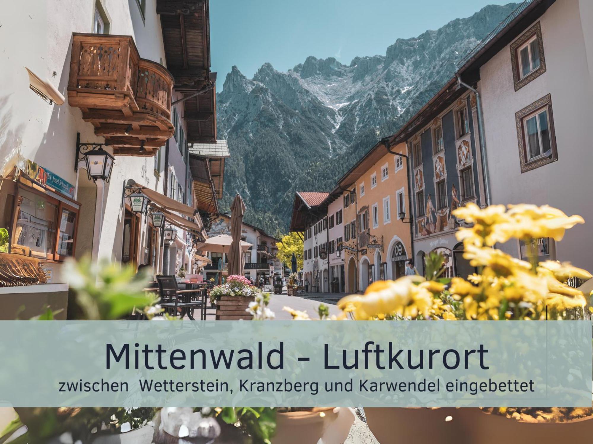Die Karwendelsuite - 5 Sterne Fewo Mit Bestem Bergblick, Zentrumsnah & Ruhig Gelegen, Familienfreundlich 미텐발트 외부 사진